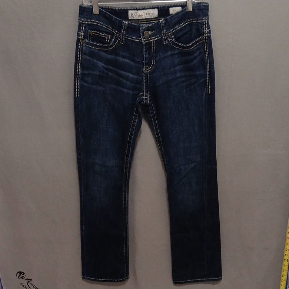 BkE Payton Jeans Stylish Dark Blue Denim Pants Size 27L